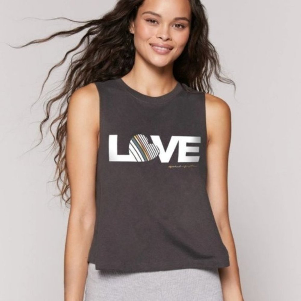 NWOT Spiritual Gangster Love Crop Tank Top Shirt Athleisure Active